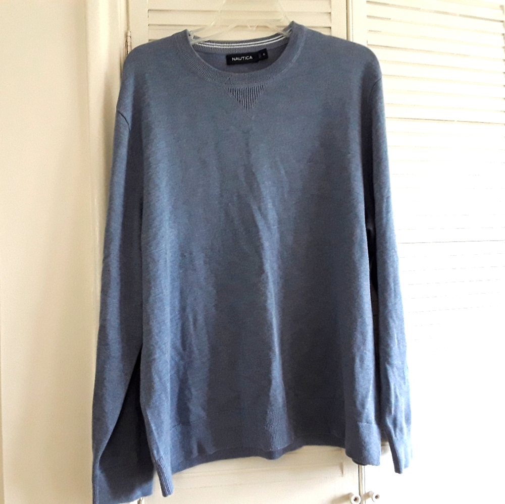 Nautica light blue long sleeve sweater XL